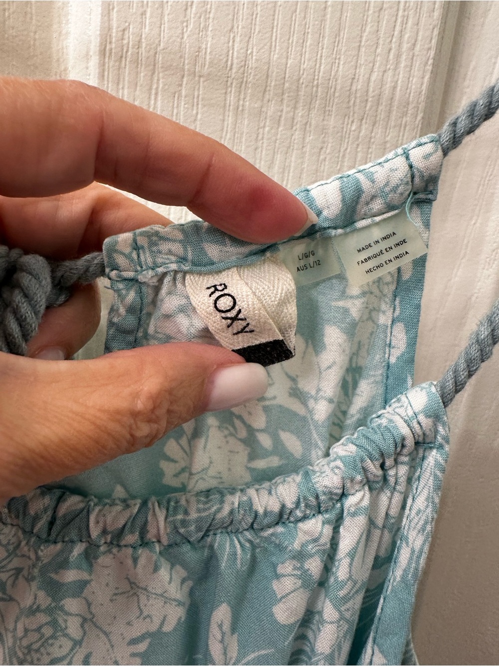 Roxy Blue Floral Slip Dress - Picture 3 of 4